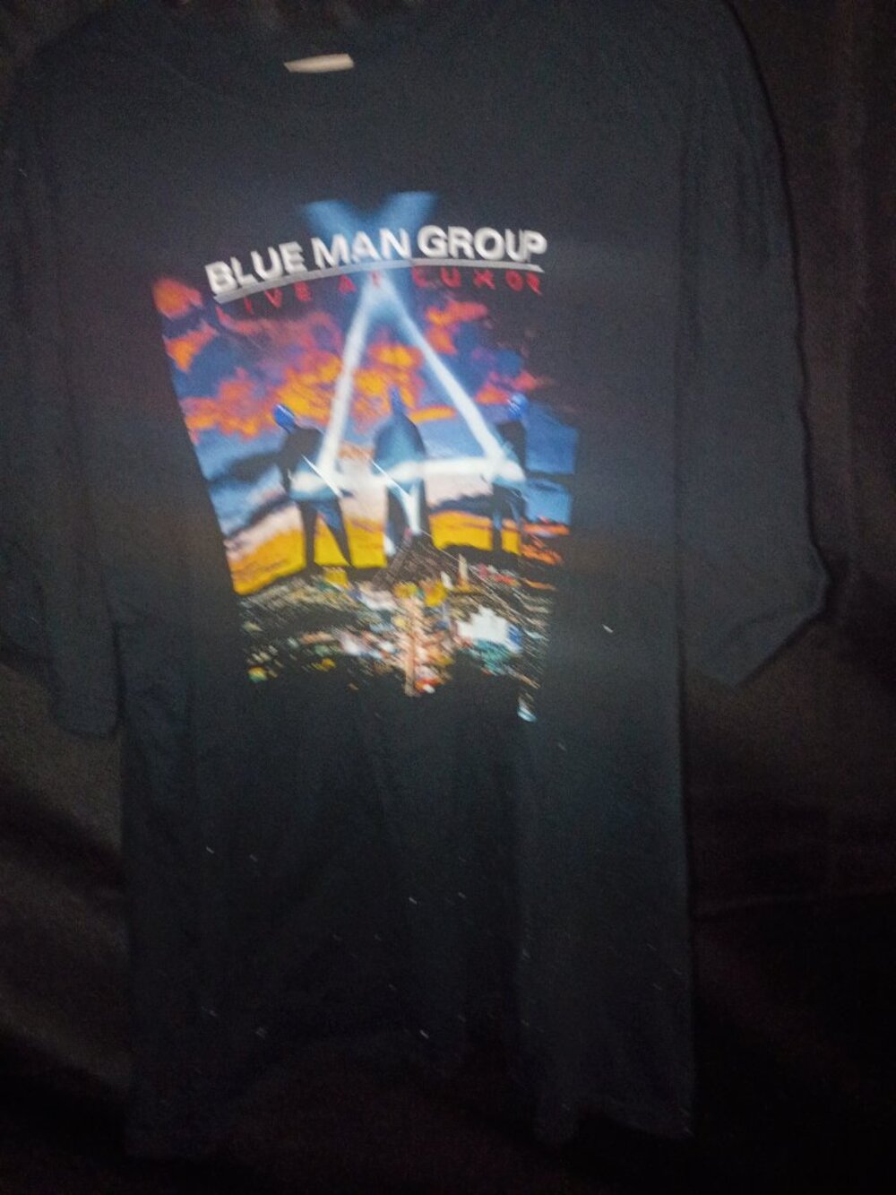 Blue Man Group T-Shirt Black 2XL T-Shirt in Very Good Condition